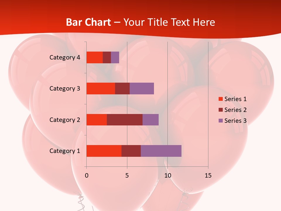 Bunch Balloons Romantic PowerPoint Template