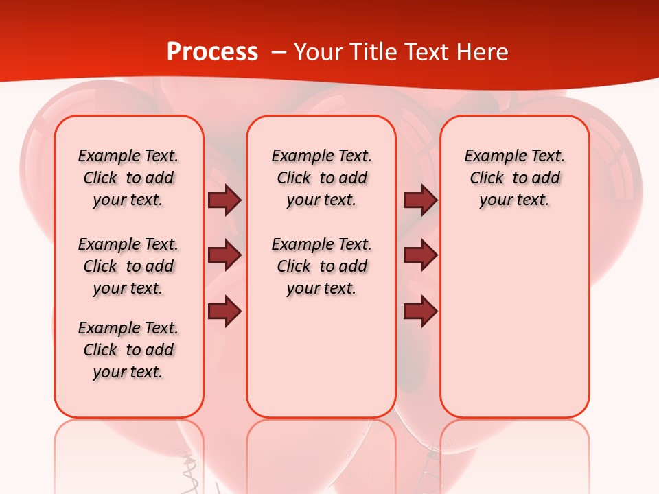 Bunch Balloons Romantic PowerPoint Template