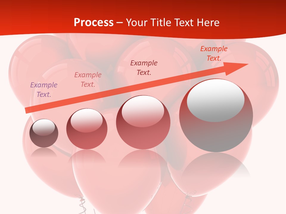 Bunch Balloons Romantic PowerPoint Template