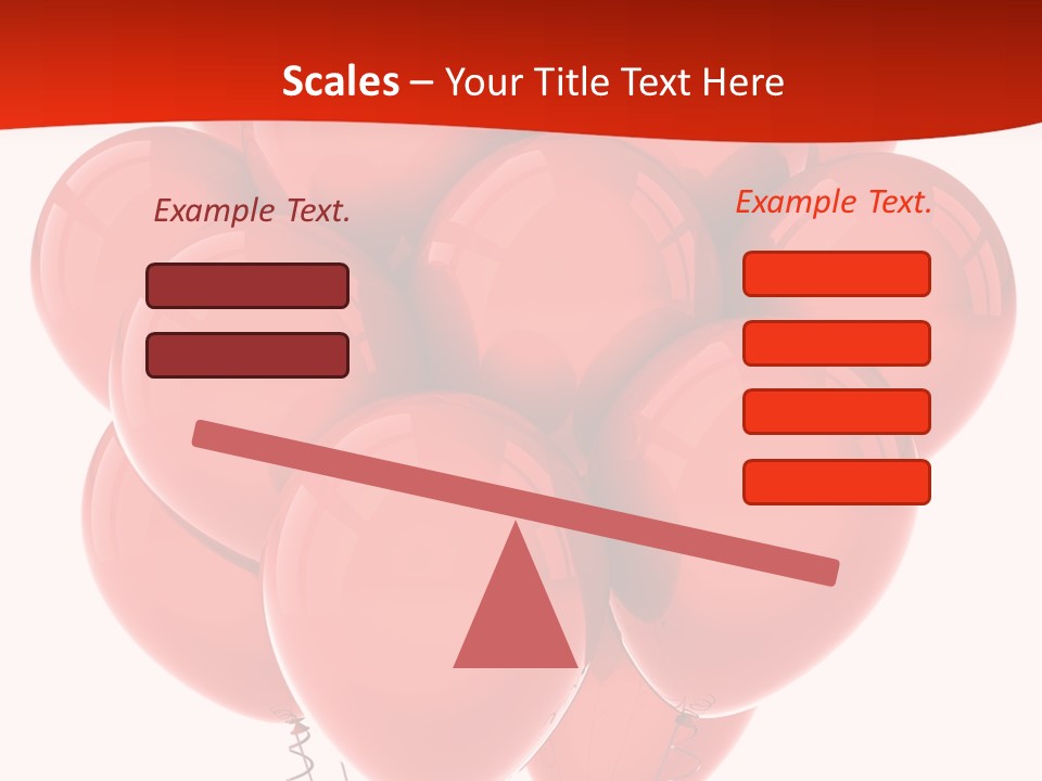 Bunch Balloons Romantic PowerPoint Template