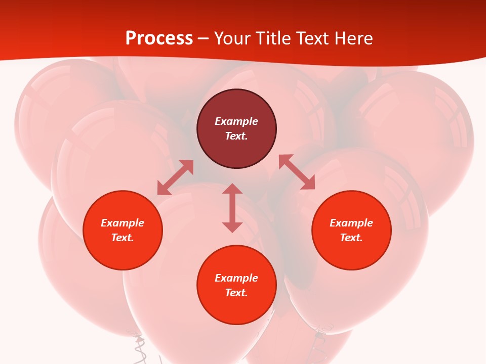 Bunch Balloons Romantic PowerPoint Template