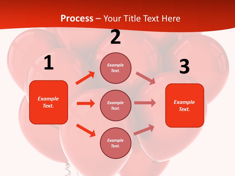 Bunch Balloons Romantic PowerPoint Template