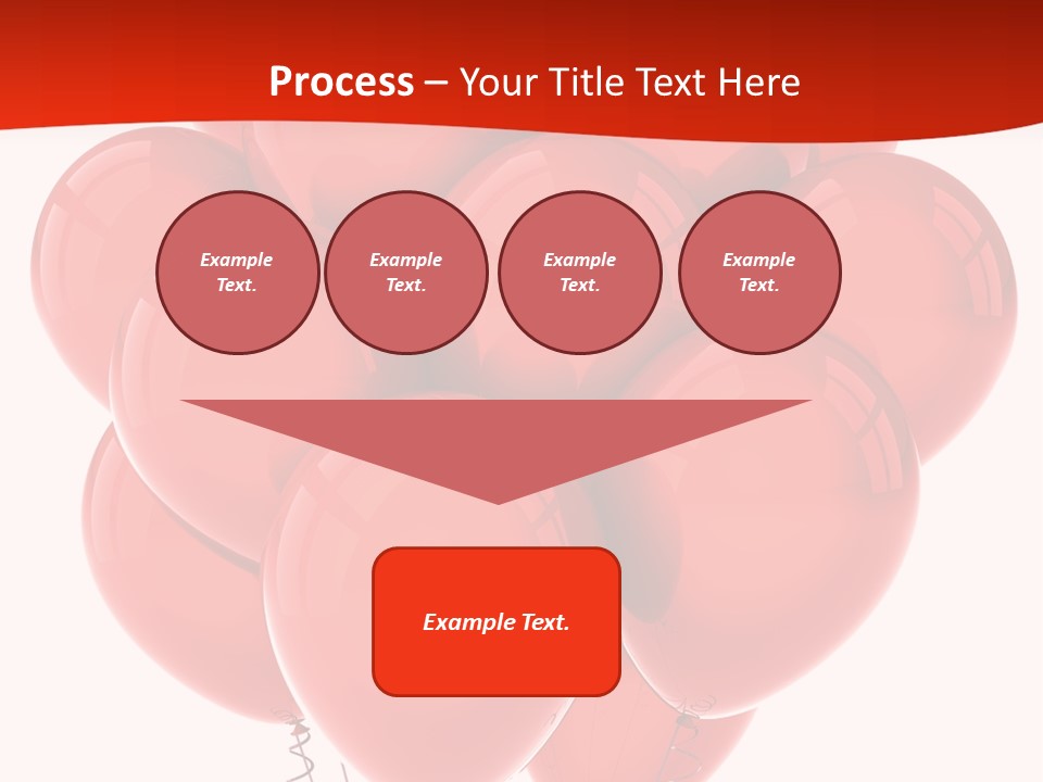 Bunch Balloons Romantic PowerPoint Template