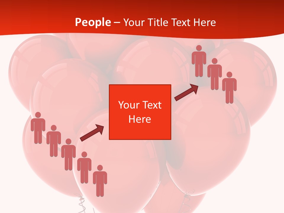 Bunch Balloons Romantic PowerPoint Template