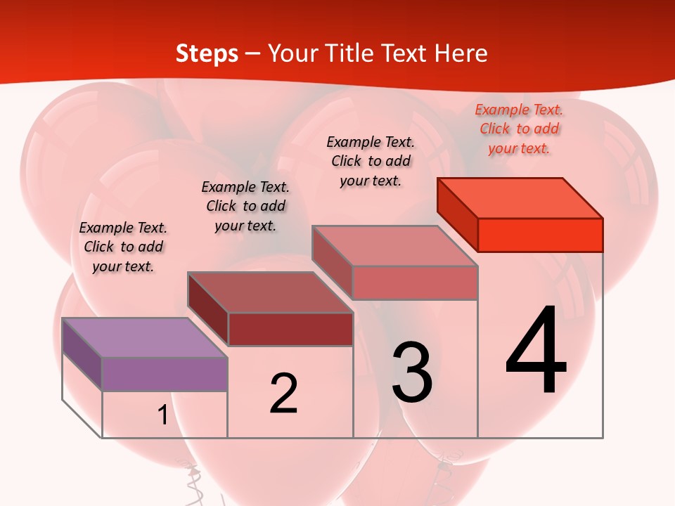 Bunch Balloons Romantic PowerPoint Template