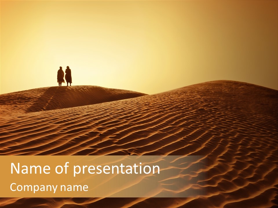 Hill Sky Empty PowerPoint Template
