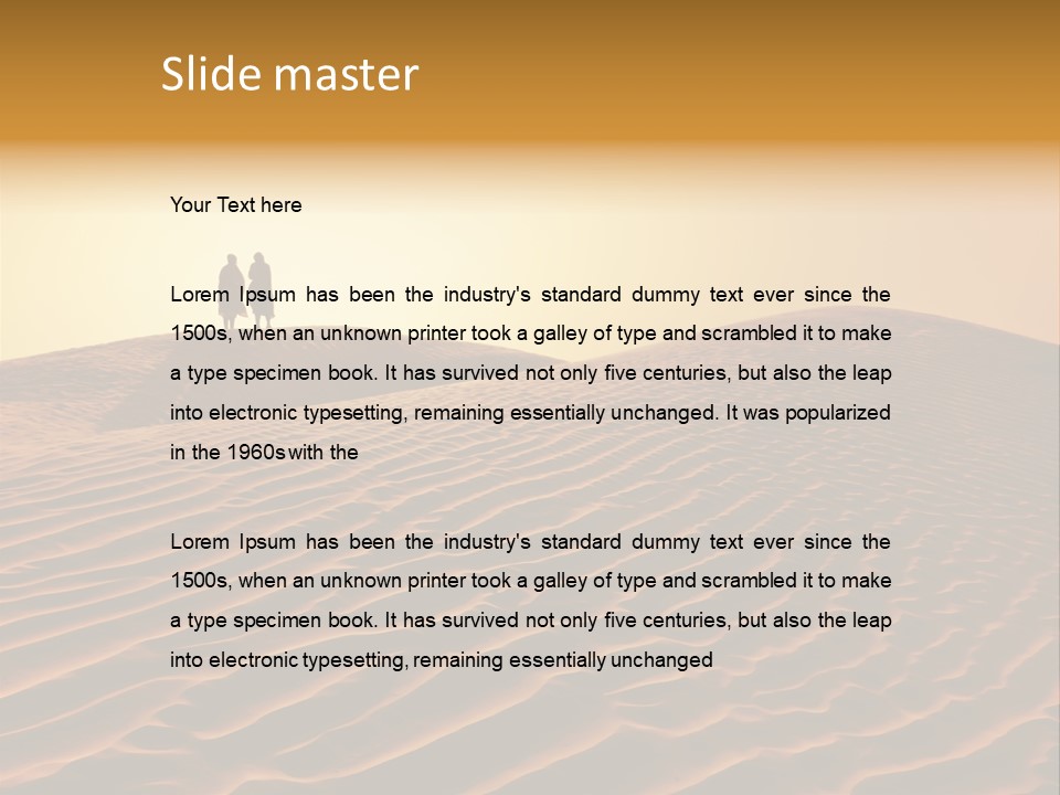 Hill Sky Empty PowerPoint Template