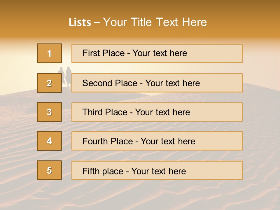 Hill Sky Empty PowerPoint Template