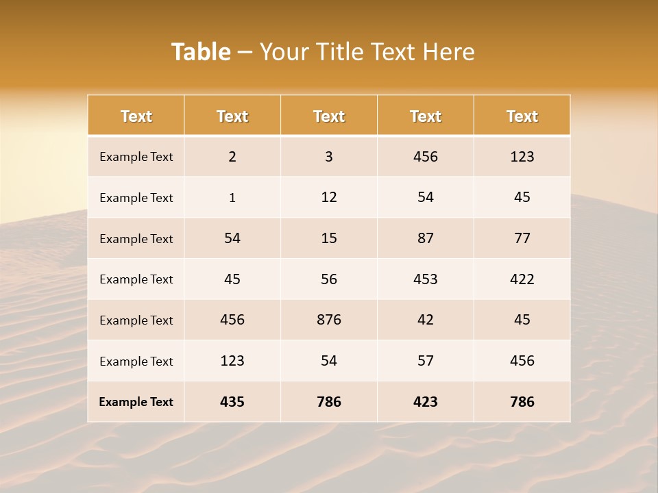 Hill Sky Empty PowerPoint Template