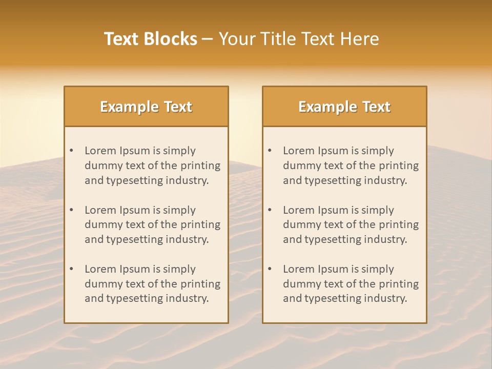 Hill Sky Empty PowerPoint Template