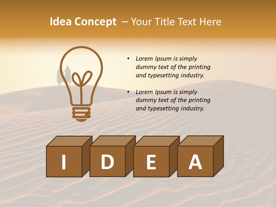 Hill Sky Empty PowerPoint Template