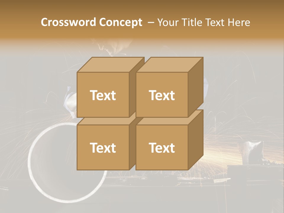 Metalworker Labor Tube PowerPoint Template