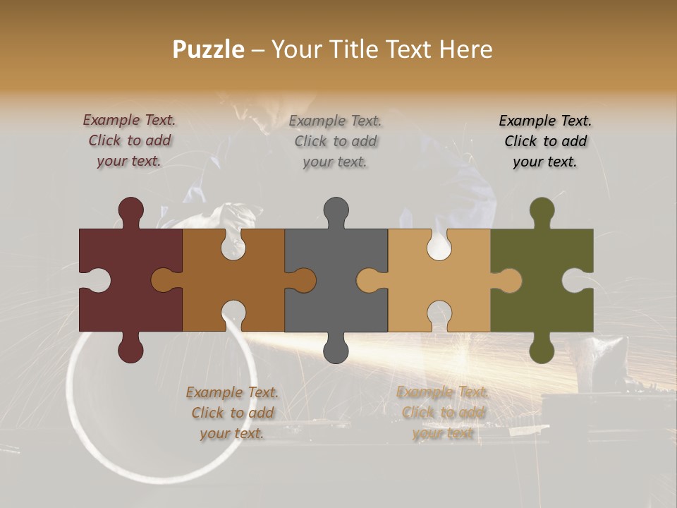 Metalworker Labor Tube PowerPoint Template