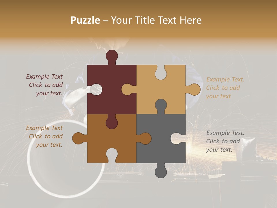 Metalworker Labor Tube PowerPoint Template