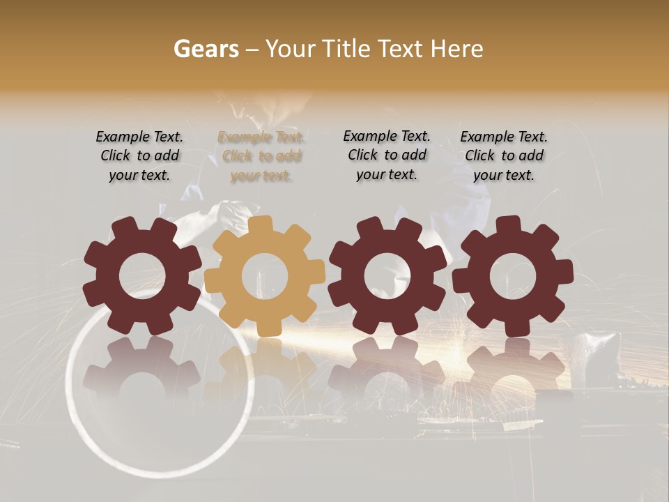 Metalworker Labor Tube PowerPoint Template