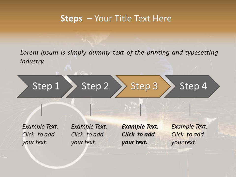 Metalworker Labor Tube PowerPoint Template