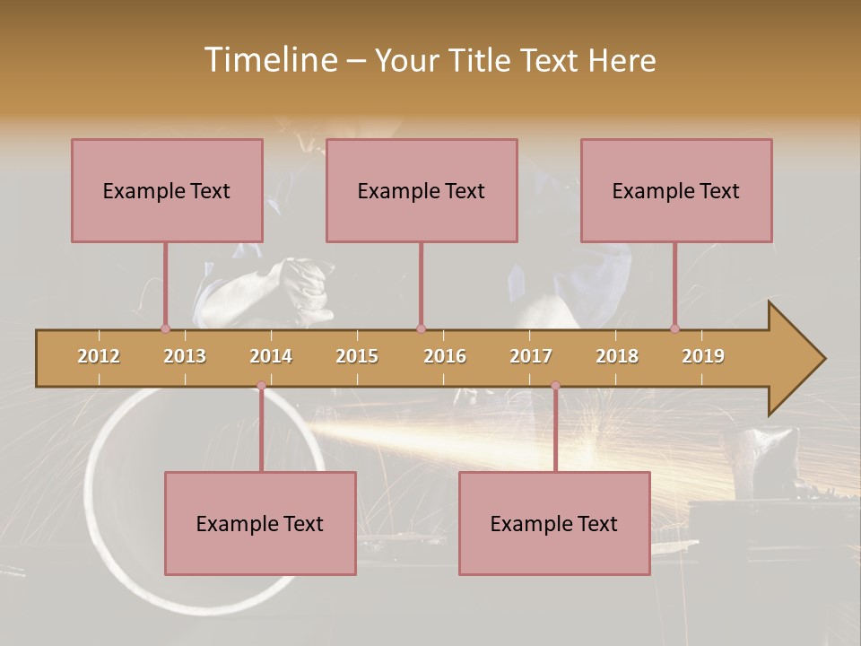 Metalworker Labor Tube PowerPoint Template