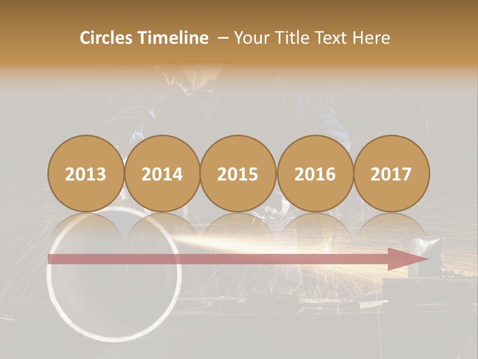 Metalworker Labor Tube PowerPoint Template