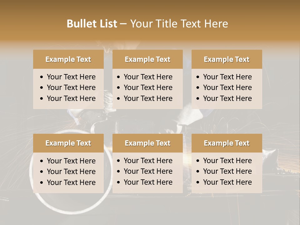 Metalworker Labor Tube PowerPoint Template