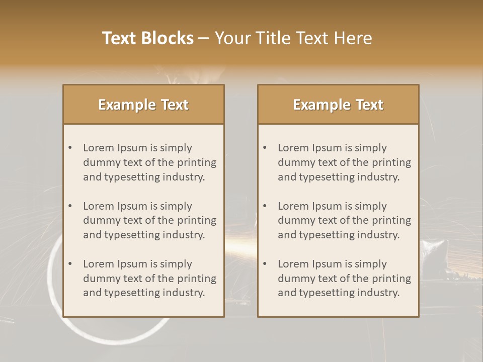 Metalworker Labor Tube PowerPoint Template