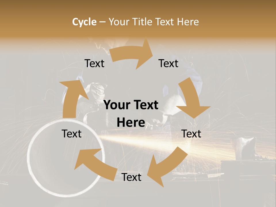 Metalworker Labor Tube PowerPoint Template