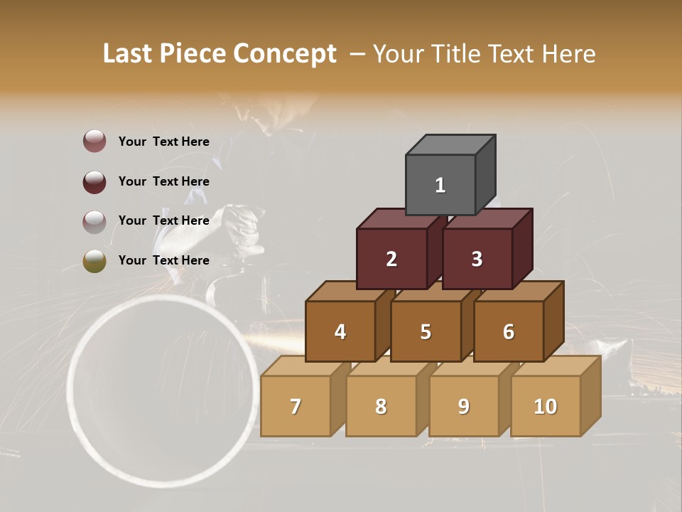 Metalworker Labor Tube PowerPoint Template