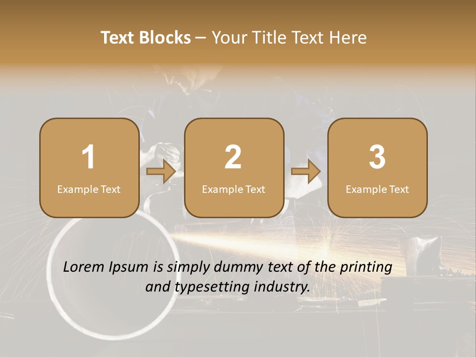 Metalworker Labor Tube PowerPoint Template