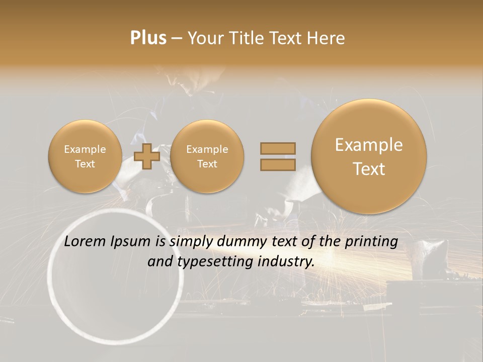 Metalworker Labor Tube PowerPoint Template