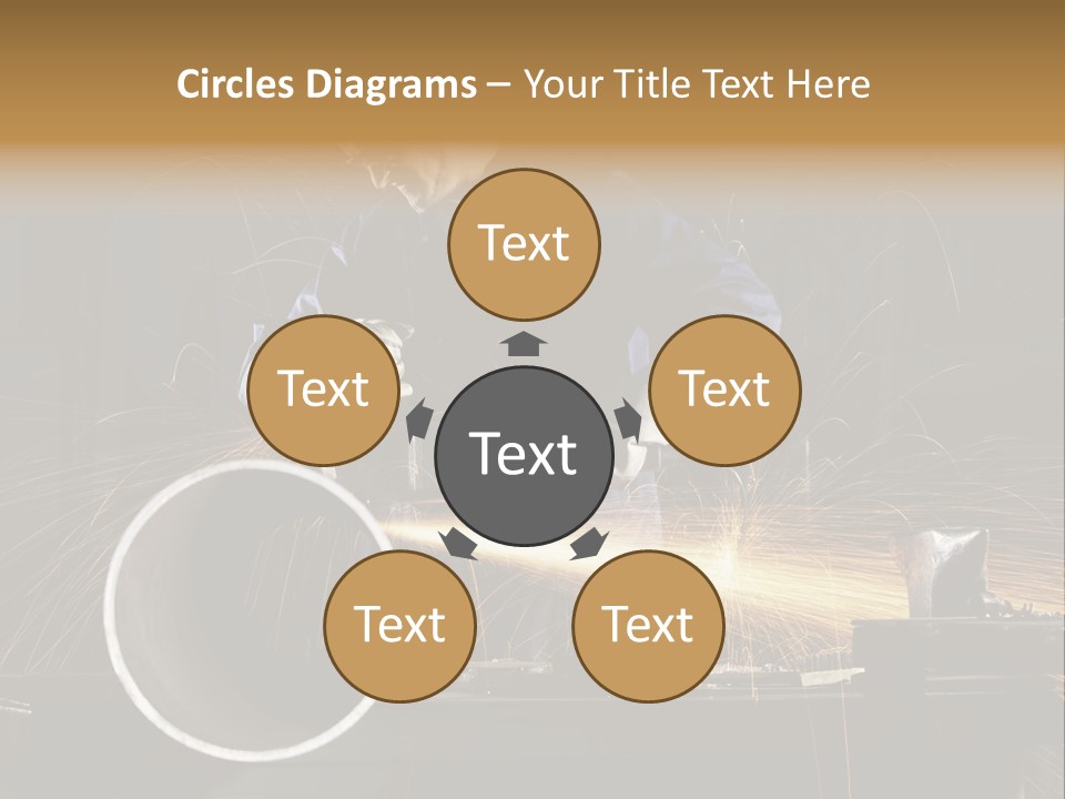 Metalworker Labor Tube PowerPoint Template