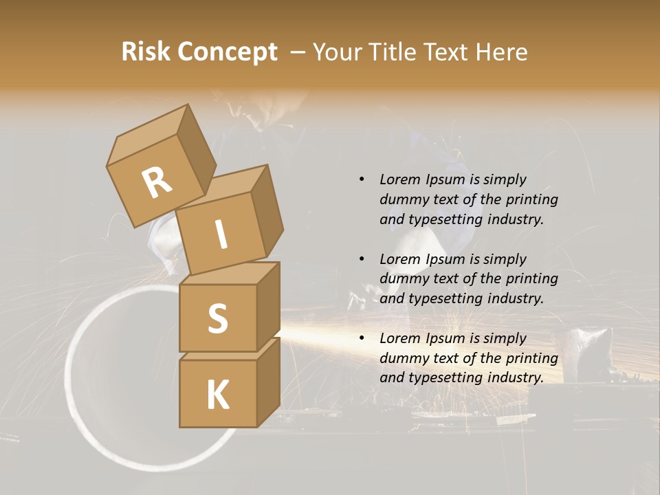 Metalworker Labor Tube PowerPoint Template