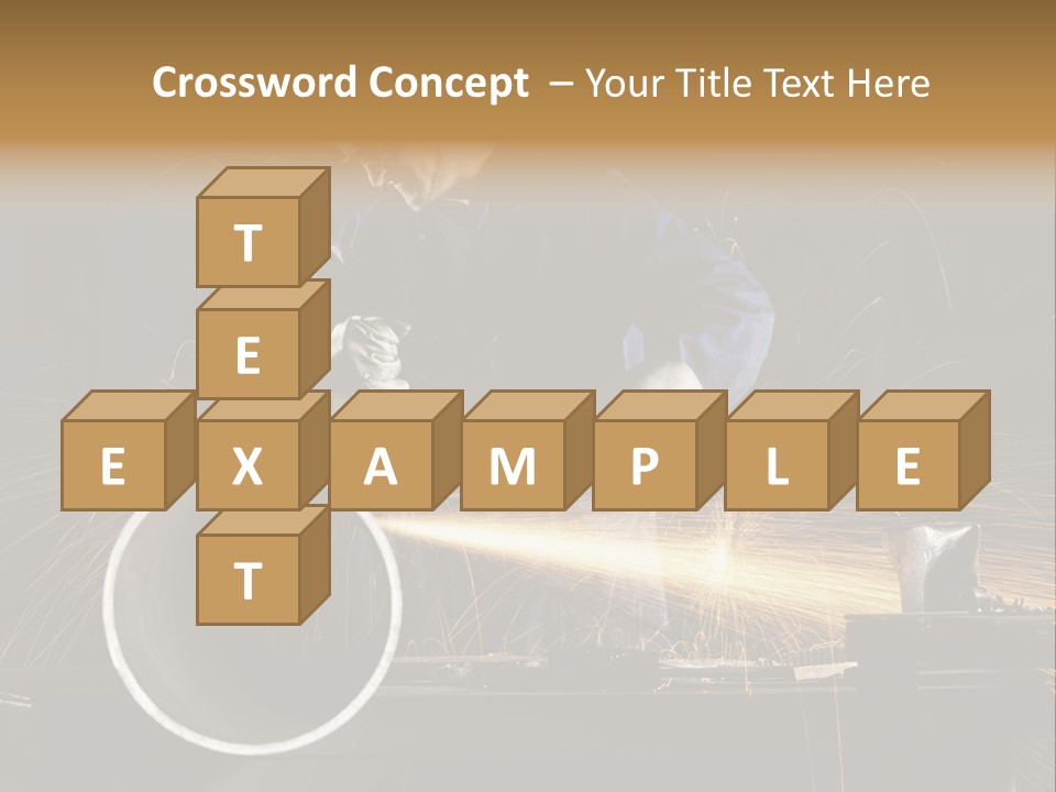 Metalworker Labor Tube PowerPoint Template