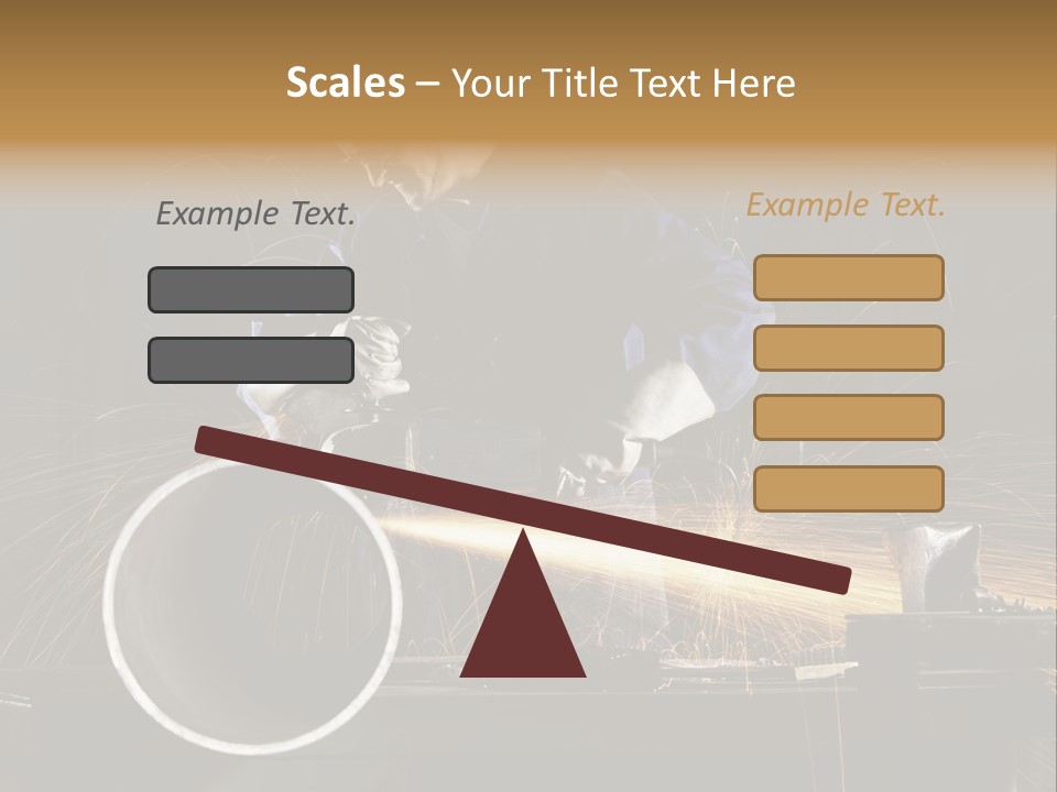 Metalworker Labor Tube PowerPoint Template