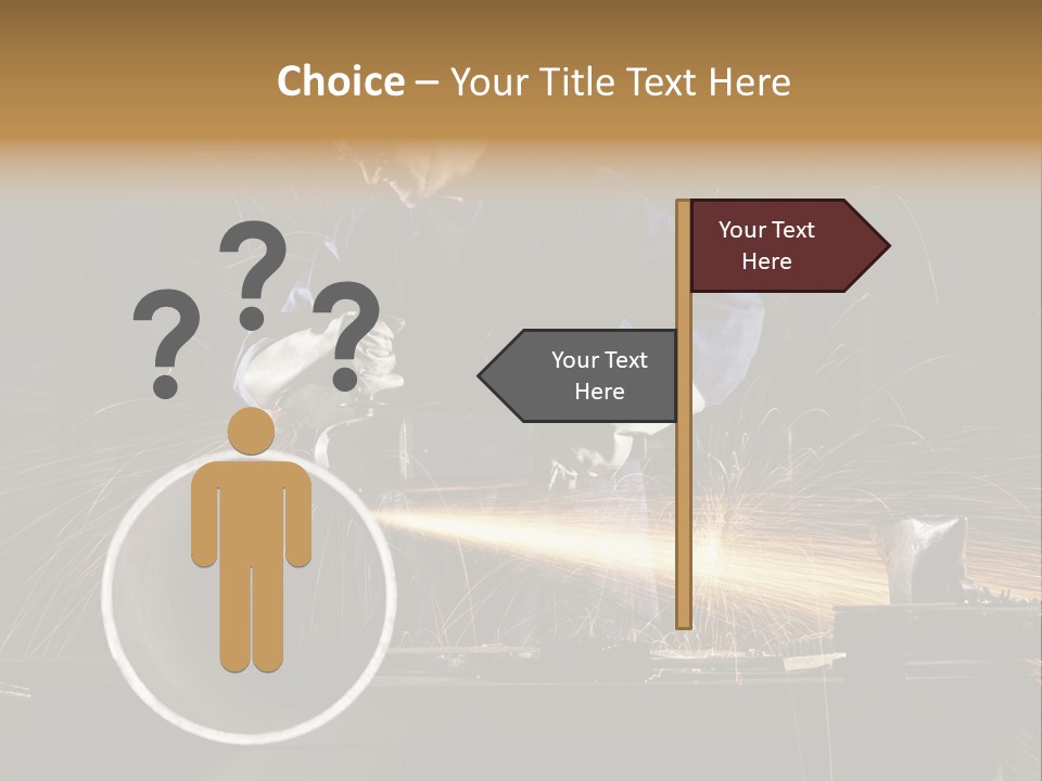 Metalworker Labor Tube PowerPoint Template