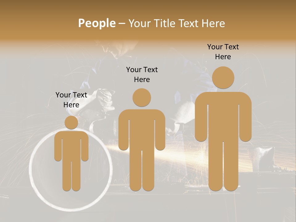 Metalworker Labor Tube PowerPoint Template