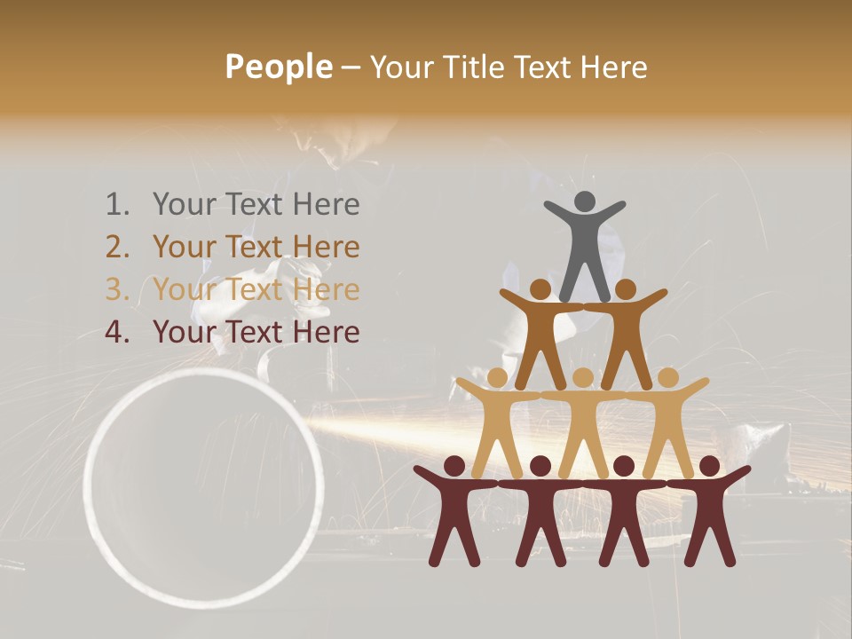 Metalworker Labor Tube PowerPoint Template