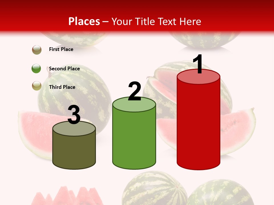 Melon Food Slice PowerPoint Template