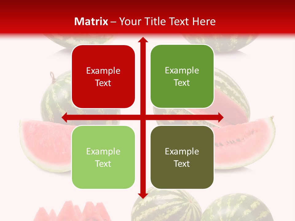 Melon Food Slice PowerPoint Template