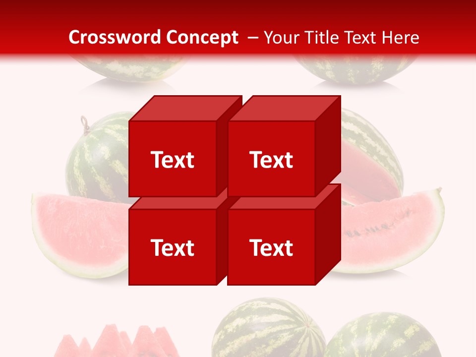 Melon Food Slice PowerPoint Template