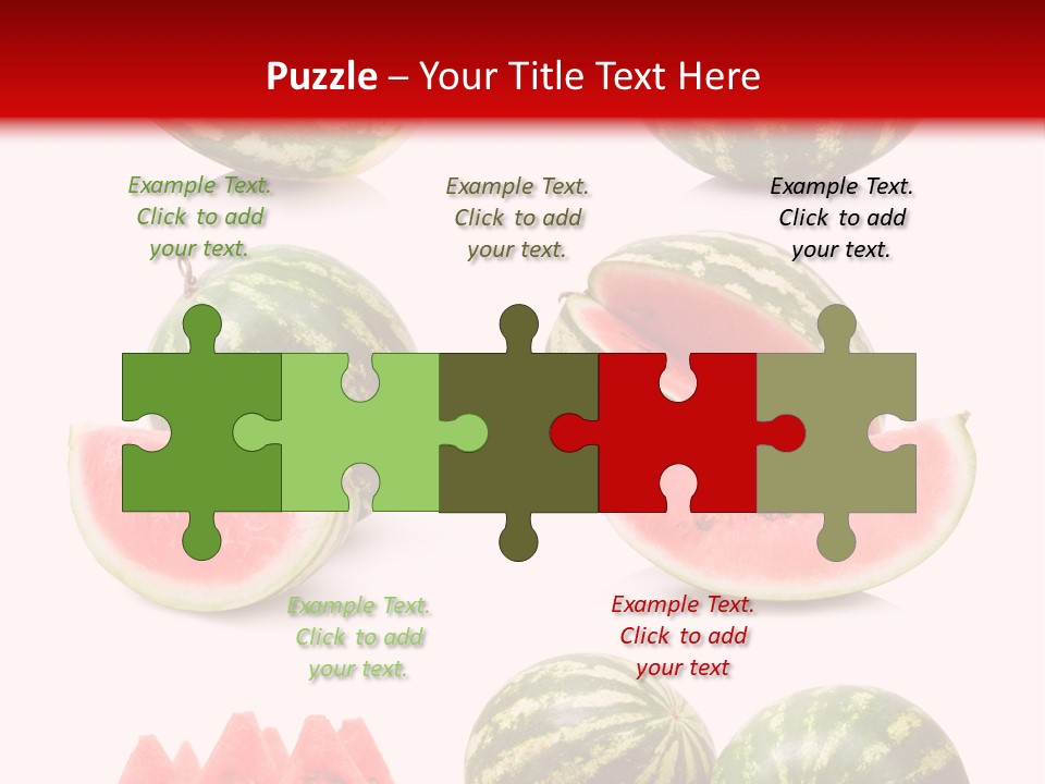 Melon Food Slice PowerPoint Template