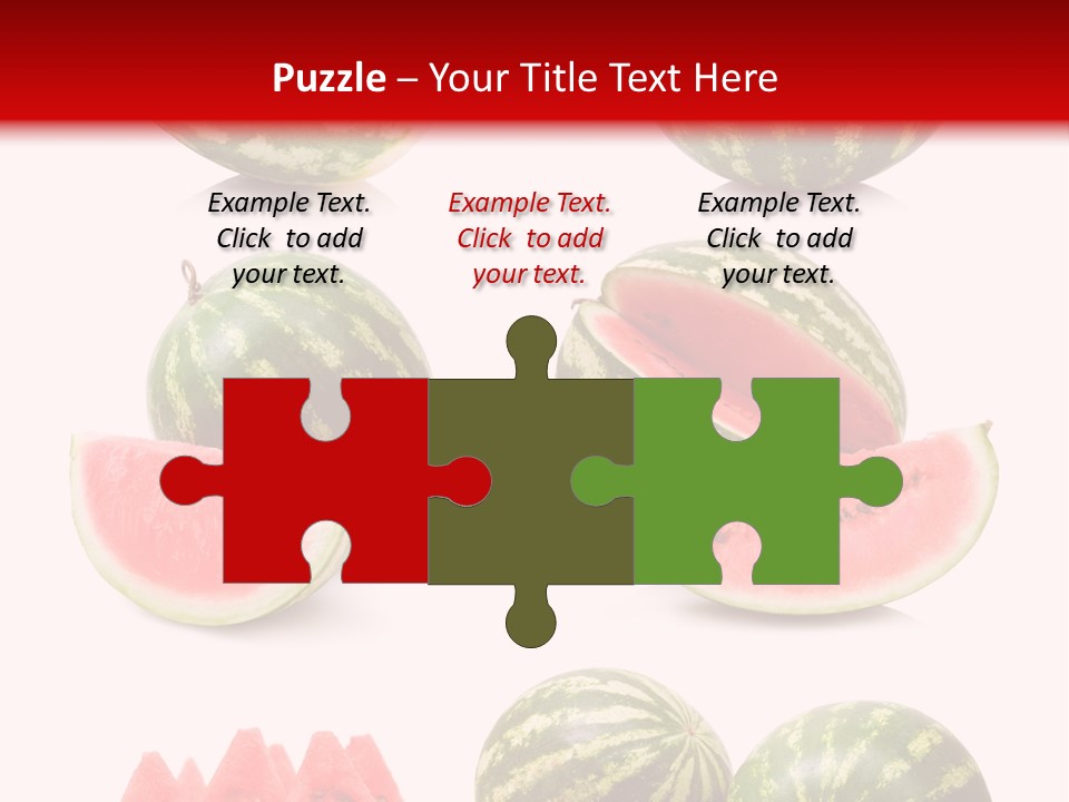 Melon Food Slice PowerPoint Template