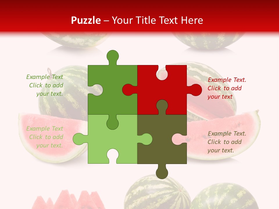 Melon Food Slice PowerPoint Template