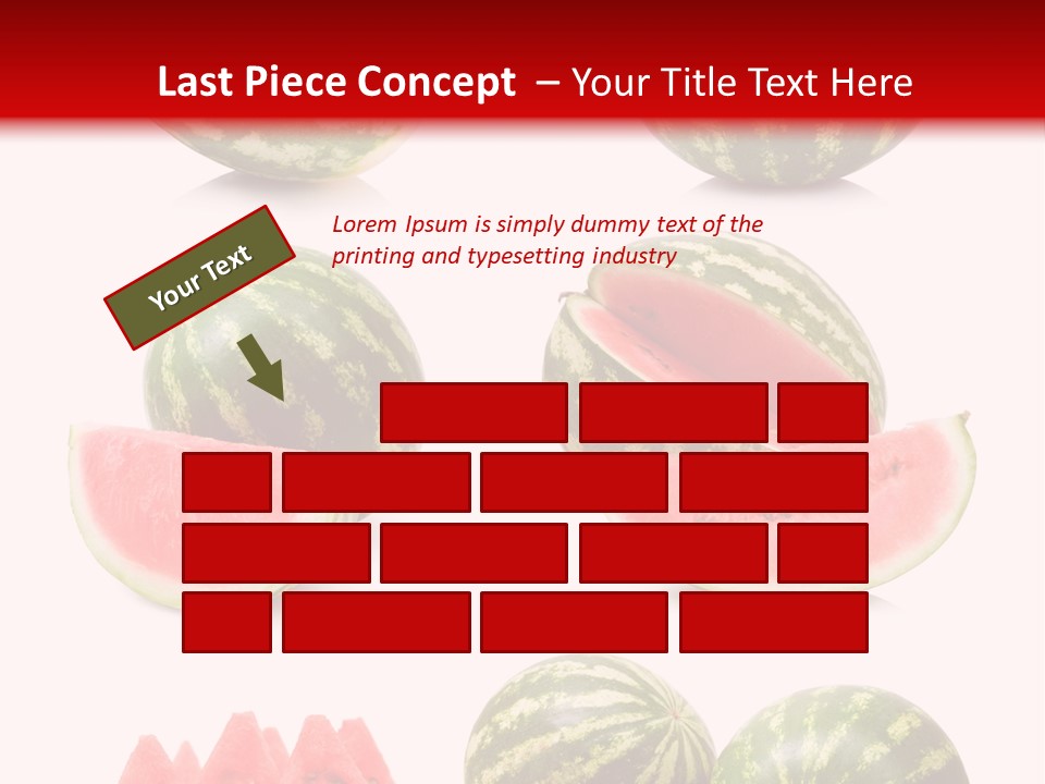 Melon Food Slice PowerPoint Template