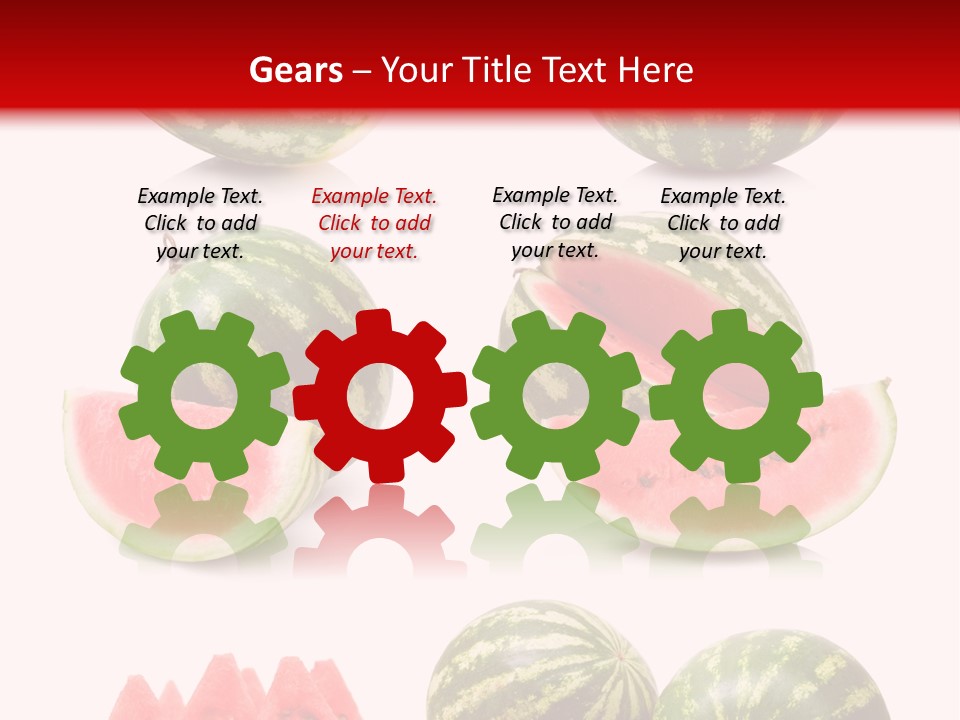 Melon Food Slice PowerPoint Template