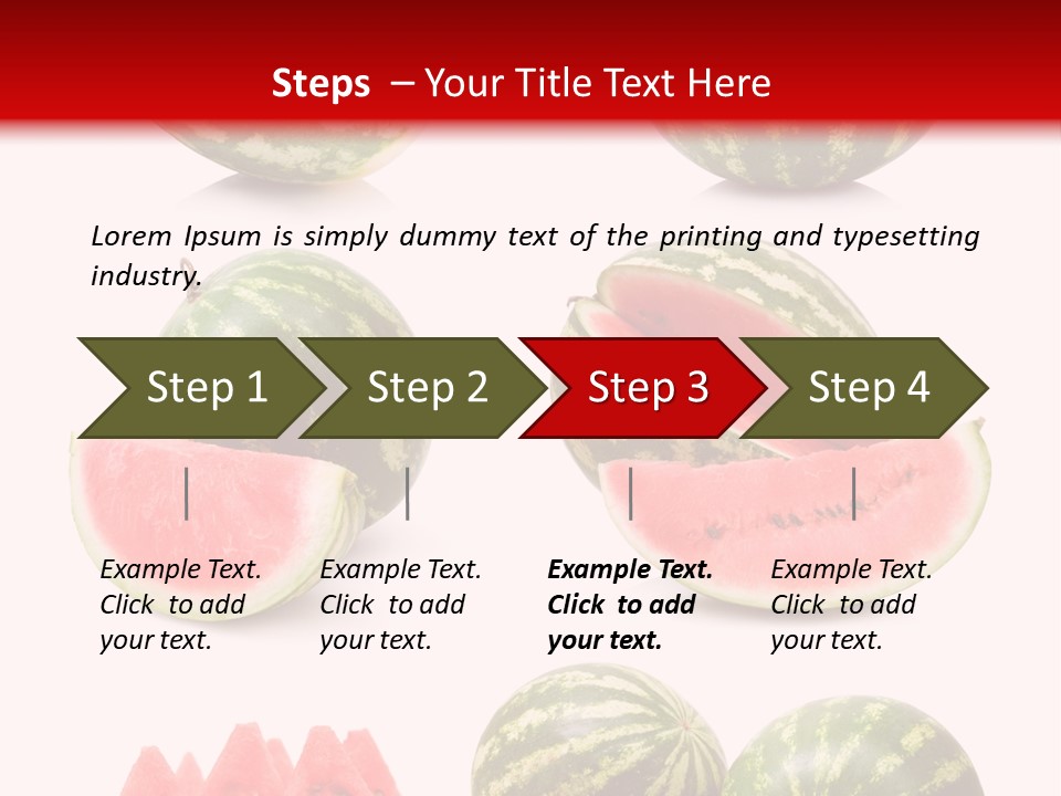 Melon Food Slice PowerPoint Template