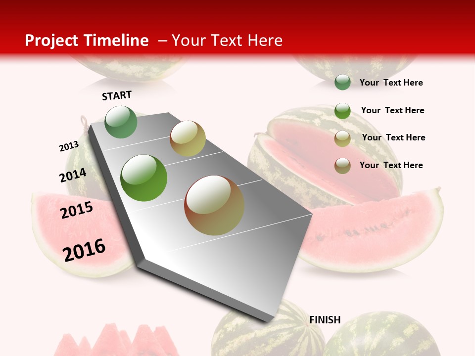 Melon Food Slice PowerPoint Template
