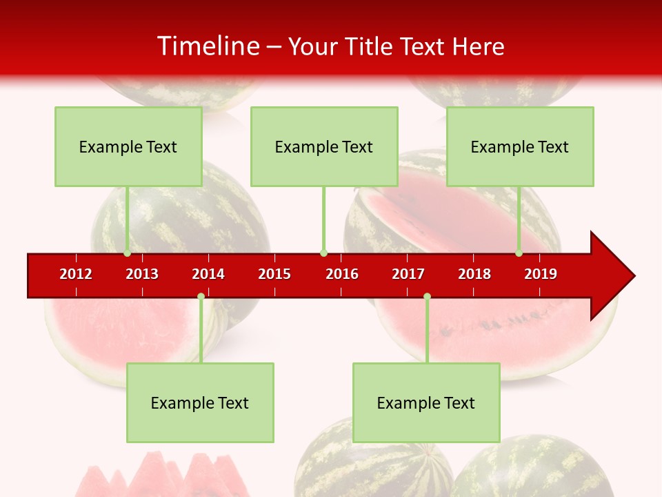Melon Food Slice PowerPoint Template