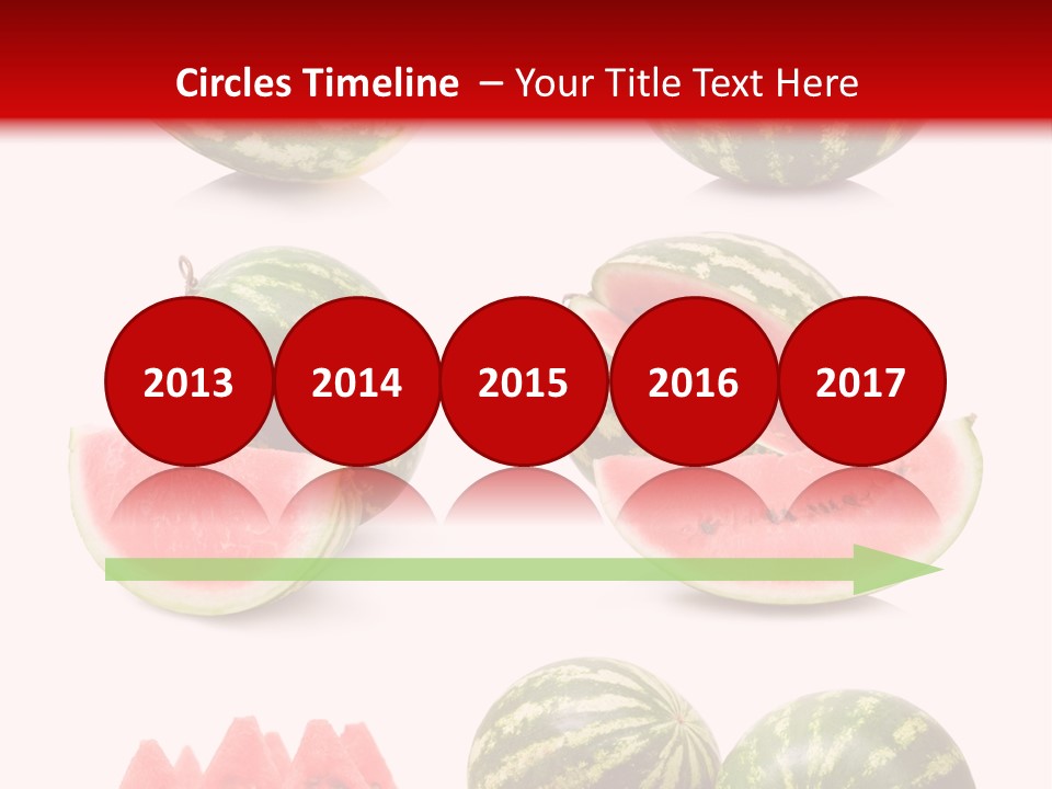Melon Food Slice PowerPoint Template