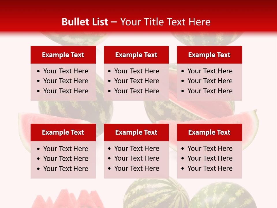 Melon Food Slice PowerPoint Template