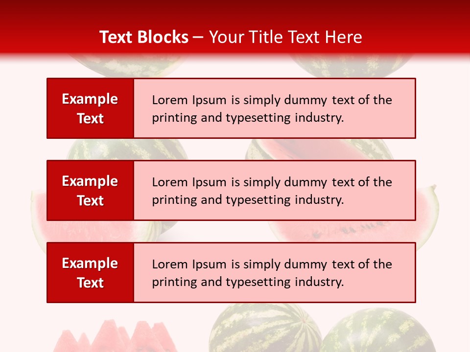 Melon Food Slice PowerPoint Template