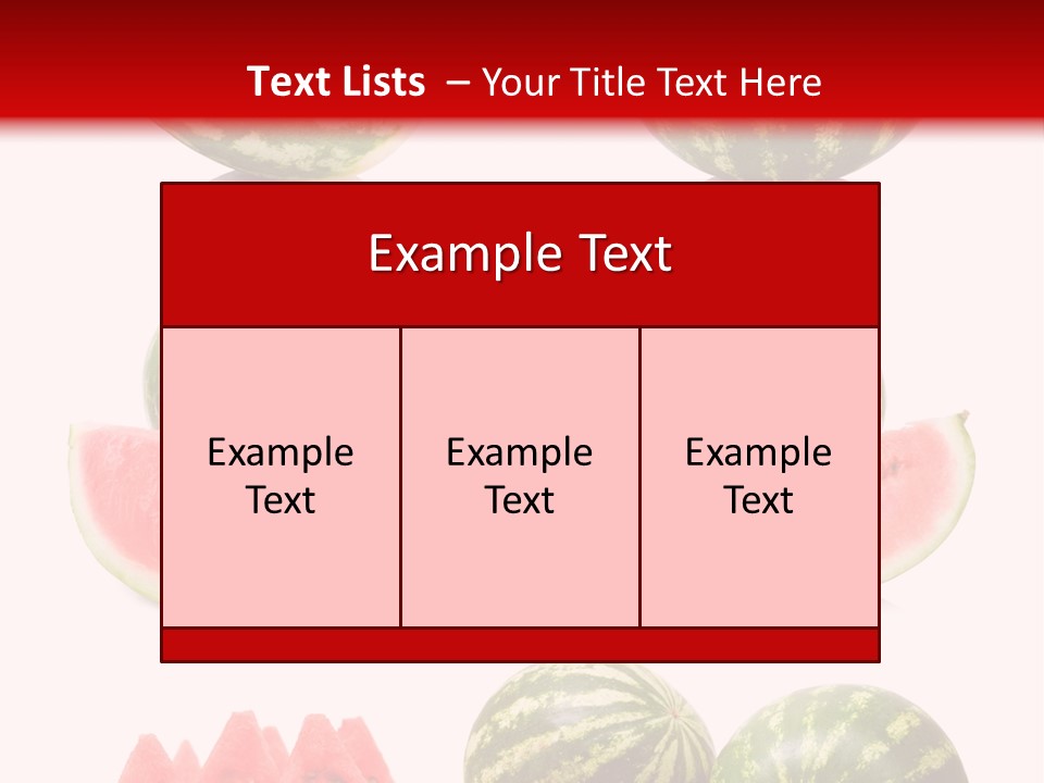 Melon Food Slice PowerPoint Template